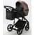 Детская коляска Adamex Mobi Deluxe 2 в 1 M-SD11 (ТЕМНО-БЕЖЕВЫЙ ПЕРЛ+ЧЕРНАЯ КОЖА)