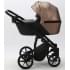 Детская коляска Adamex Mobi Deluxe 2 в 1 M-SD11 (ТЕМНО-БЕЖЕВЫЙ ПЕРЛ+ЧЕРНАЯ КОЖА)