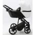 Детская коляска Adamex Mobi Deluxe 3 в 1 M-SD01 (БЕЛАЯ+ЧЕРНАЯ КОЖА)