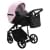 Детская коляска Adamex Mobi Deluxe 3 в 1 M-SD27 (РОЗОВЫЙ ЗЕФИР+ЧЕРНАЯ КОЖА)