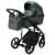 Детская коляска Adamex Mobi Deluxe 3 в 1 M-SM15 (Т.ЗЕЛЕНАЯ ПЕРЛ. КОЖА)