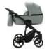 Детская коляска Adamex Mobi Deluxe New 3 в 1 MN-SA20 СЕРО-ЗЕЛЕНАЯ КОЖА