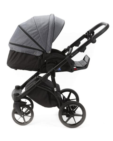 Детская коляска Adamex Nola 3 в 1 N-PS86 (Т.СЕР + Т.СЕР. ПЕРЛ. КОЖА)