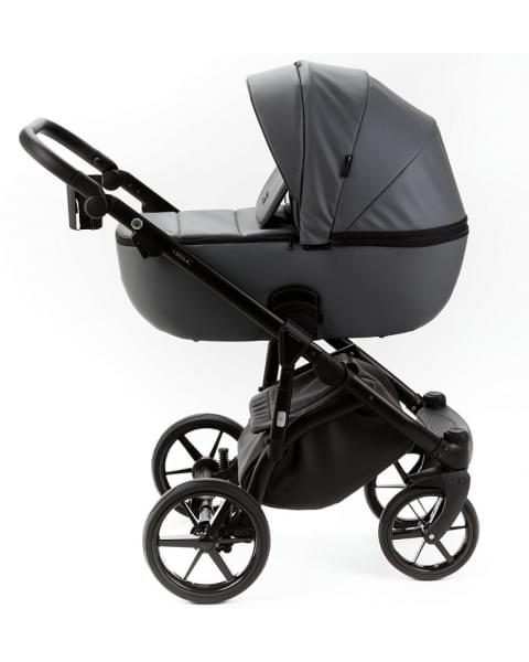 Детская коляска Adamex Nola Deluxe 2 в 1 N-SA32 (СЕРАЯ КОЖА)