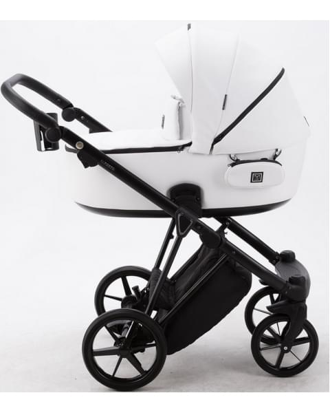 Детская коляска Adamex Porto Deluxe 3 в 1 PO-SA01 (БЕЛ.КОЖА)