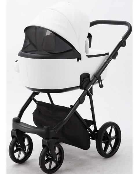 Детская коляска Adamex Porto Deluxe 3 в 1 PO-SA01 (БЕЛ.КОЖА)