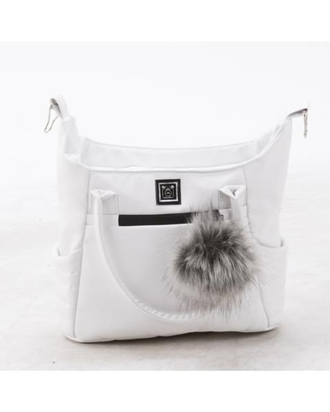 Детская коляска Adamex Porto Deluxe 3 в 1 PO-SA01 (БЕЛ.КОЖА)