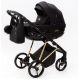 Детская коляска Adamex Quantum Special Edition 2 в 1 Q-TK617 (ЧЕРНЫЙ+ЗОЛОТО РАМА)