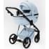 Детская коляска Adamex Quantum Superstar Deluxe 2 в 1 Q-STAR135-K (ГОЛУБ.КОЖА+ГОЛУБ.ДНО+ГОЛУБ.РАМА)