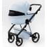 Детская коляска Adamex Quantum Superstar Deluxe 2 в 1 Q-STAR135-K (ГОЛУБ.КОЖА+ГОЛУБ.ДНО+ГОЛУБ.РАМА)