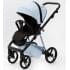 Детская коляска Adamex Quantum Superstar Deluxe 2 в 1 Q-STAR135-K (ГОЛУБ.КОЖА+ГОЛУБ.ДНО+ГОЛУБ.РАМА)
