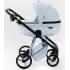 Детская коляска Adamex Quantum Superstar Deluxe 2 в 1 Q-STAR135-K (ГОЛУБ.КОЖА+ГОЛУБ.ДНО+ГОЛУБ.РАМА)
