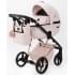 Детская коляска Adamex Quantum Superstar Deluxe 3 в 1 Q-STAR134-K (СВ.РОЗОВ.КОЖА+РОЗОВ.ДНО+РОЗОВ.ЗОЛОТО РАМА)