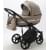 Детская коляска Adamex Rimini Deluxe 2 в 1 RI215 Т.БЕЖ.КОЖА+БЕЖ.ПЕРЛ.ОТДЕЛКА