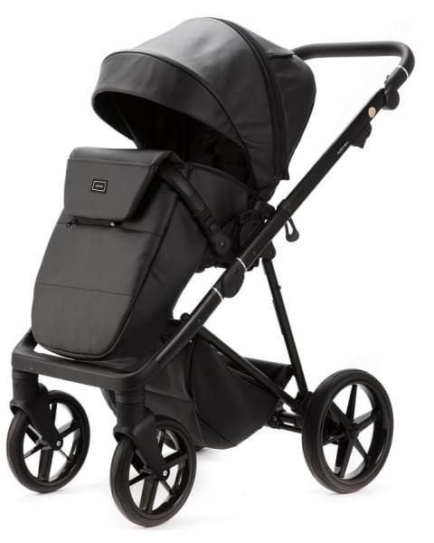 Детская коляска Adamex Vasco Deluxe 2 в 1 V-SA02 (ЧЕРНАЯ КОЖА)