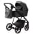 Детская коляска Adamex Vasco Deluxe 3 в 1 V-SA05 (ТЕМНО-СЕРАЯ КОЖА)