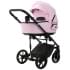 Детская коляска Adamex Zico Deluxe 2 в 1 Z-SA16 РОЗОВ. ЗЕФИР КОЖА