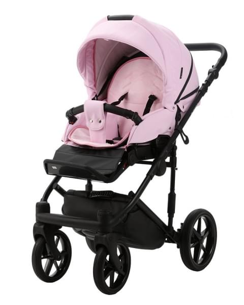 Детская коляска Adamex Zico Deluxe 2 в 1 Z-SA16 РОЗОВ. ЗЕФИР КОЖА