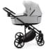 Детская коляска Adamex Zico Deluxe New 3 в 1 ZN-SA03 СВЕТЛО-СЕРАЯ КОЖА