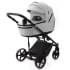 Детская коляска Adamex Zico Deluxe New 3 в 1 ZN-SA03 СВЕТЛО-СЕРАЯ КОЖА
