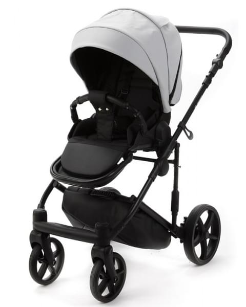 Детская коляска Adamex Zico Deluxe New 3 в 1 ZN-SA03 СВЕТЛО-СЕРАЯ КОЖА