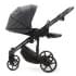 Детская коляска Adamex Zico Deluxe New 3 в 1 ZN-SA05 ТЕМНО-СЕРАЯ КОЖА