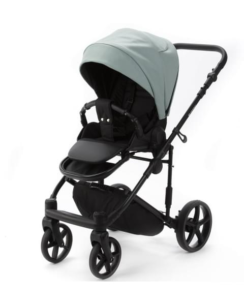 Детская коляска Adamex Zico Deluxe New 3 в 1 ZN-SA20 (СЕРО-ЗЕЛЕНАЯ КОЖА)