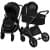 Детская коляска AmaroBaby Motus Premium Ecco 2 в 1 черный