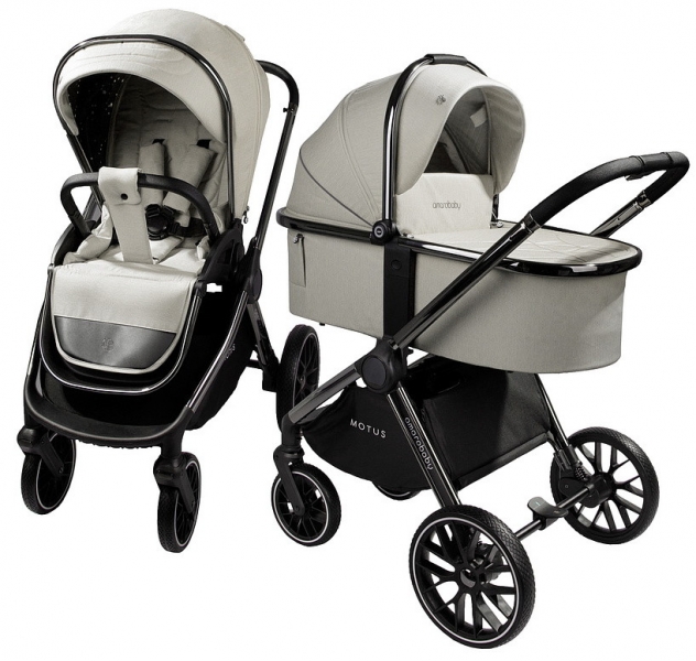 Детская коляска AmaroBaby Motus V2 2 в 1 белый