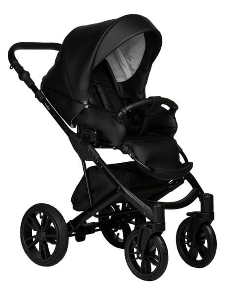 Детская коляска Indigo Mio Eco 2 в 1 01 черная кожа