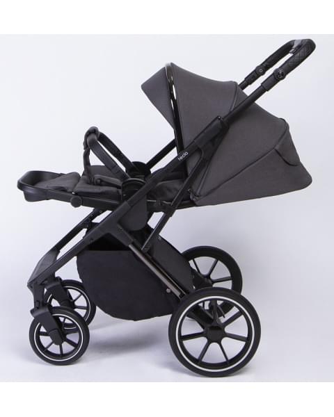 Детская коляска Peppy Tecla 2 в 1 Shadow Antrazit Chrome Edition (Графитовый)