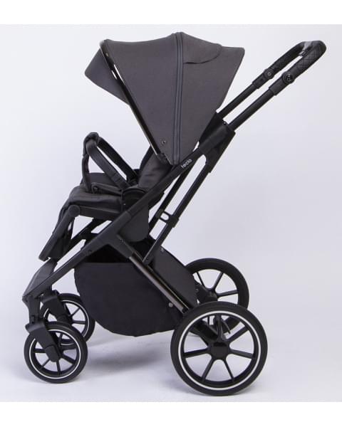 Детская коляска Peppy Tecla 2 в 1 Shadow Antrazit Chrome Edition (Графитовый)