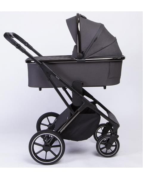 Детская коляска Peppy Tecla 2 в 1 Shadow Antrazit Chrome Edition (Графитовый)