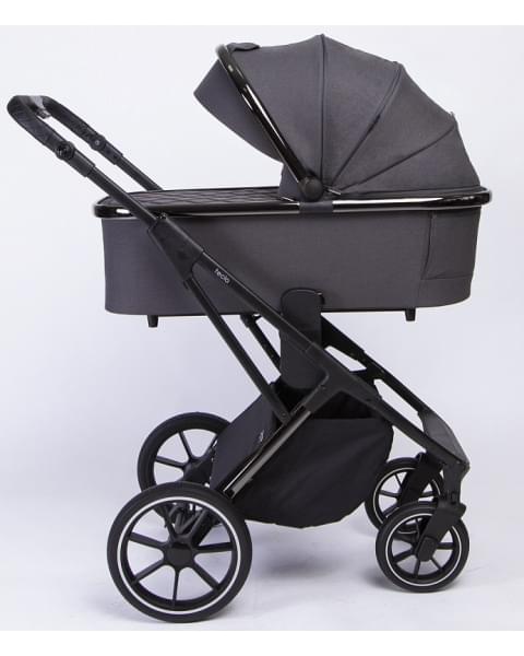 Детская коляска Peppy Tecla 2 в 1 Shadow Antrazit Chrome Edition (Графитовый)