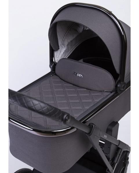 Детская коляска Peppy Tecla 2 в 1 Shadow Antrazit Chrome Edition (Графитовый)