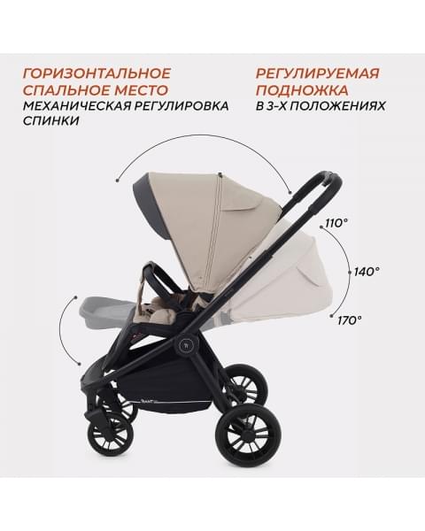 Детская коляска Rant Basic Energy 3 в 1 Beige 2024