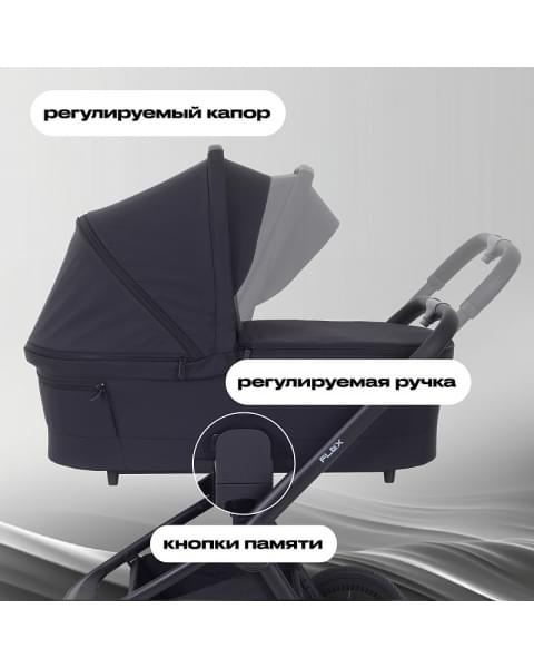 Детская коляска Rant Flex 3 в 1 RA077 Black