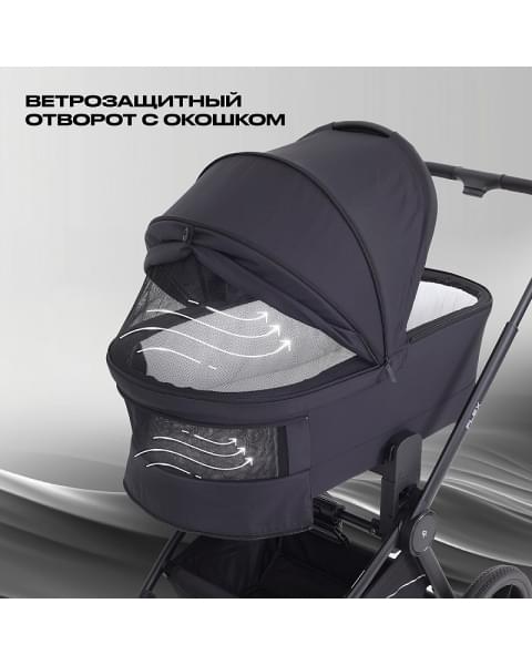 Детская коляска Rant Flex 3 в 1 RA077 Black