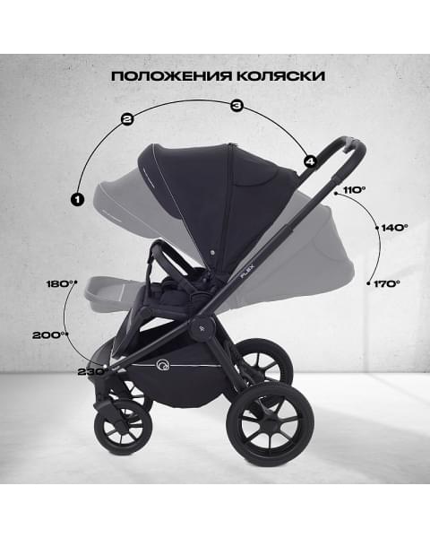 Детская коляска Rant Flex 3 в 1 RA077 Black