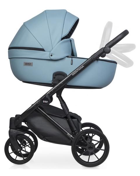 Детская коляска Riko Basic Montana Ecco 2 в 1 16 Blue