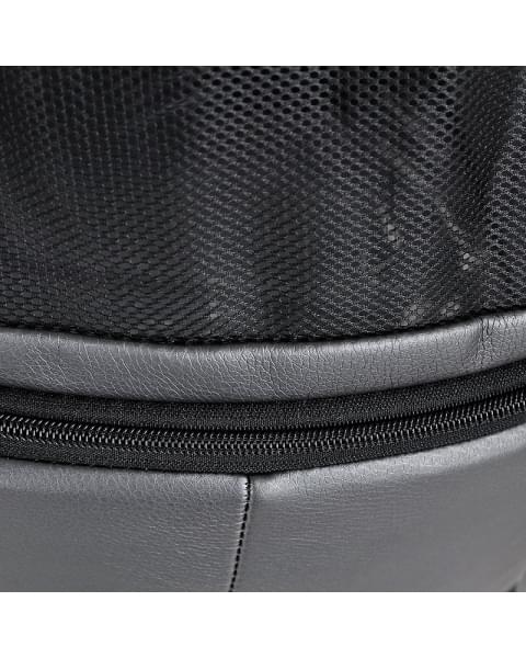 Детская коляска Roan Bass Next Кожа 3 в 1 с автокреслом Tutis Elo Lux EduSky Black RN083/1 Graphite Pearl