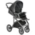 Детская коляска Roan Bass Next Кожа 3 в 1 с автокреслом Tutis Elo Lux EduSky Black RN083/1 Graphite Pearl