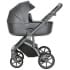 Детская коляска Roan Bass Next Кожа 3 в 1 с автокреслом Tutis Elo Lux EduSky Black RN083/1 Graphite Pearl
