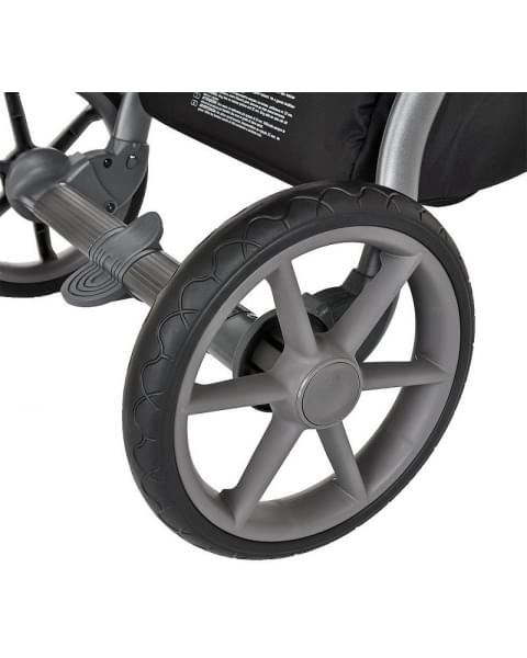 Детская коляска Roan Bass Next Кожа 3 в 1 с автокреслом Tutis Elo Lux EduSky Black RN083/1 Graphite Pearl