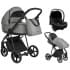 Детская коляска Roan Sol 3 в 1 с автокреслом Tutis Elo Lux EduSky Black RSL/1011 Cloud Grey