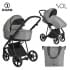 Детская коляска Roan Sol 3 в 1 с автокреслом Tutis Elo Lux EduSky Black RSL/1011 Cloud Grey