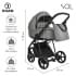Детская коляска Roan Sol 3 в 1 с автокреслом Tutis Elo Lux EduSky Black RSL/1011 Cloud Grey