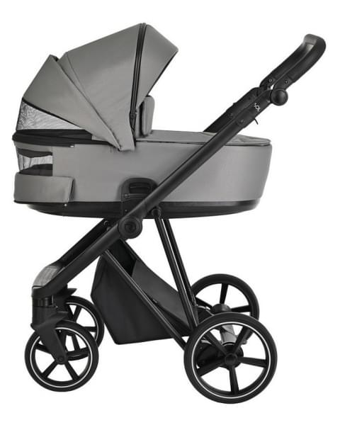 Детская коляска Roan Sol 3 в 1 с автокреслом Tutis Elo Lux EduSky Black RSL/1011 Cloud Grey