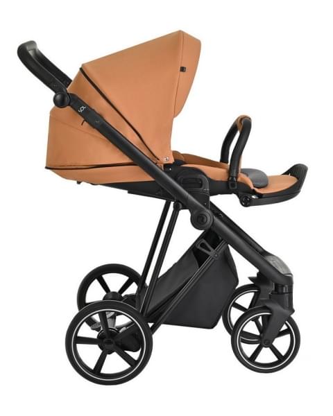 Детская коляска Roan Sol 3 в 1 с автокреслом Tutis Elo Lux EduSky Black RSL/1014 Cinnamon