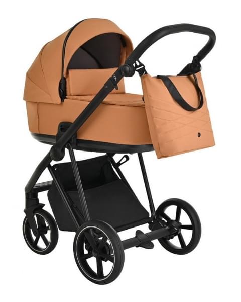 Детская коляска Roan Sol 3 в 1 с автокреслом Tutis Elo Lux EduSky Black RSL/1014 Cinnamon